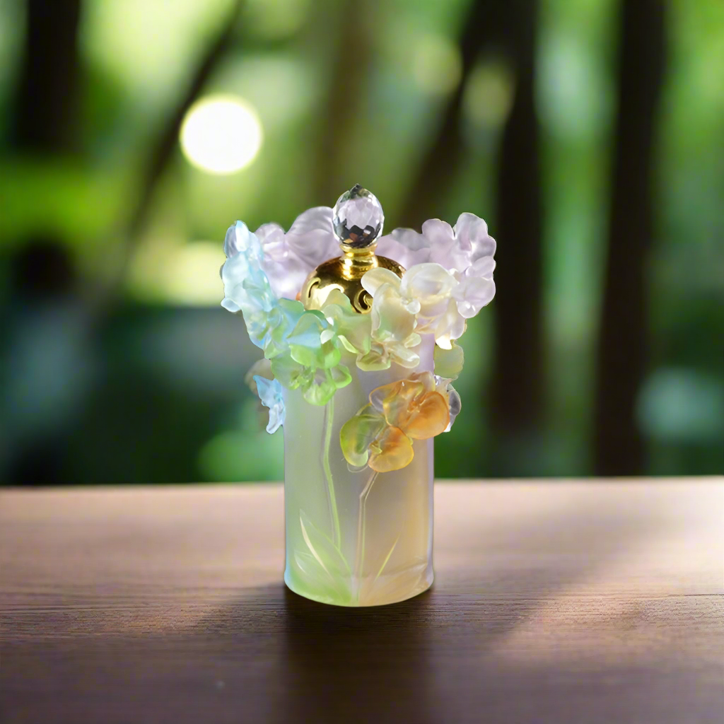 Multi Colored Handmade Crystal Glass Mubkhar