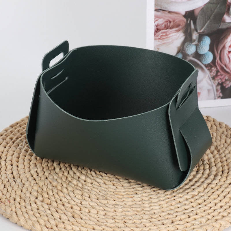 Leather Storage Basket