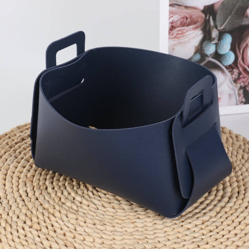 Leather Storage Basket