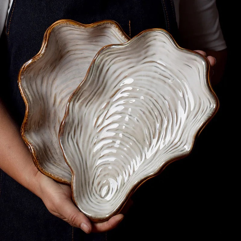 Shell Shape Ceramic Plato